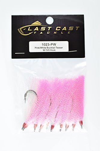Bucktail Teaser with 5/0 Hook - 10 Pack - 5 Colors to Choose from - Image 3