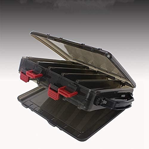 Fishing Lure Tackle Box, Fishing Tackle Storage Trays, Double Sided 10 Compartments Waterproof, Organizer Case Boxes Containers, for Vest Casting Fly Fishing - Image 4