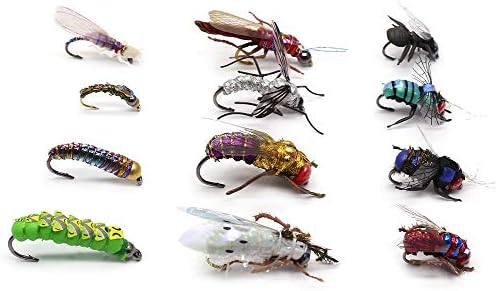 YZD Fly Fishing Flies Realistic Dry Wet Nymph Trout Flies Hand Tie Lures Kits 12/26/48 Pcs… - Image 2