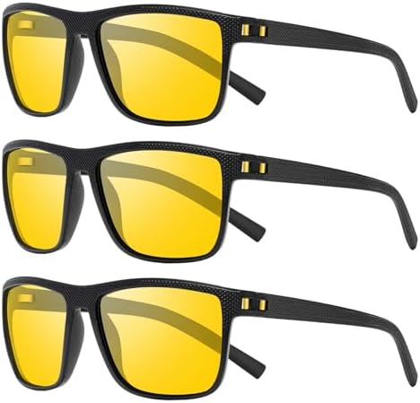 Square Polarized Sunglasses for Men and Women Lightweight Frame Sun Glasses with UV Protection by TURBOPEP