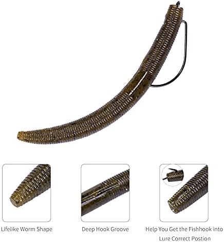 4"/5" Senko Worms Kit, Salt Impregnated Soft Plastic Lures - Image 4