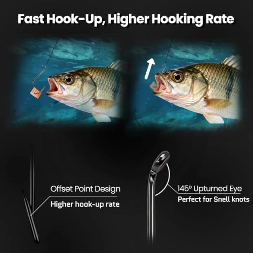 FishTrip Catfish Hooks, 25/50pcs Live Bait Hook for Flathead Catfishing - Image 3