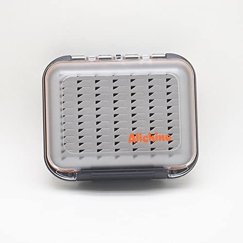 Alichino small fly box for fly files ice jig box fly box for fly fishing (grey foam insert) - Image 3