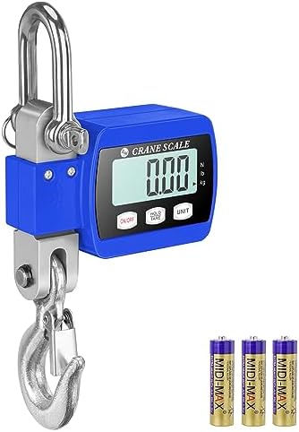 ROMECH 1100lb Digital Hanging Scale, Aluminum Crane Scale with Hooks by RoMech