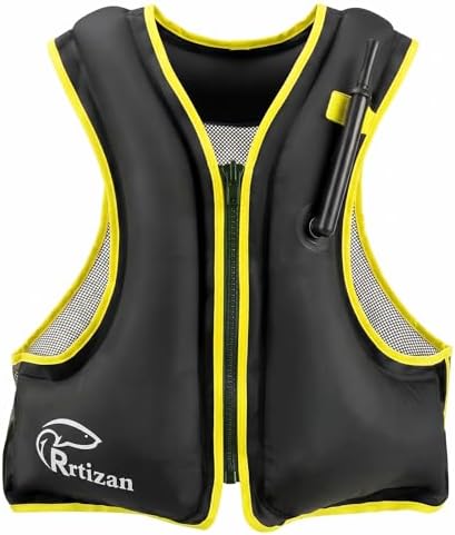 Rrtizan Inflatable Snorkel Vest for Adult, Suitable for Adult 90-220lbs by RrtizanSummerandWinterProducts