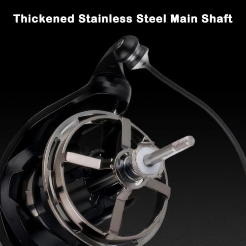GARRET 12000/16000 Surf Fishing Reel - Heavy Duty Saltwater Spinning Reel, 60LB Carbon Drag, Magnesium Alloy Body, CNC Aluminum + 2 Graphite Interchangeable Spools, Long-Cast Worm Shaft System - Image 5