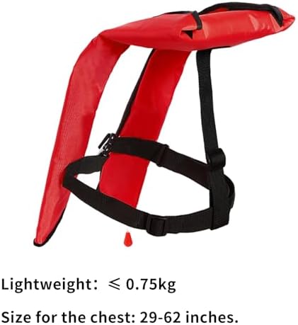 Manual Inflatable Life Jacket|Life Vest for Adults|PFD Low Profile|Supports up to 330 lbs(YSH700) - Image 4
