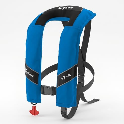 Automatic Inflatable Life Jacket, Preserver PFD for Kids,Life Vest for Kid,Supports Weight up to 160 pounds(YSH725) by NAUTISHIELD