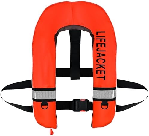 Adult Automatic PFD Vest, Inflatable Kayak Water Sports Vest for Kayaking SUP Paddleboarding Sailing Boating Fishing by Unknown