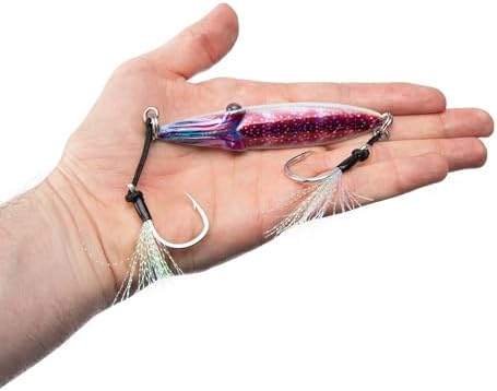 Squidlord Jig - Scarlet Glow - Slow Pitch Squid Jig with Glow - Image 4