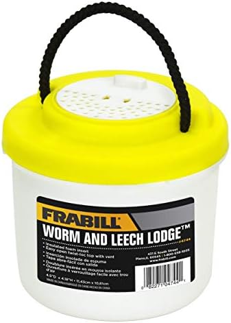 Frabill 4744 Compact Live Bait Container, Yellow/White by Frabill