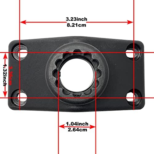 2 Pack Baitcaster/Spinning Rod Holder with Side Deck Mount - Image 3