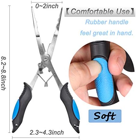 Fishing Pliers Saltwater Freshwater Long Nose Hook Remover Stainless Steel - Image 6