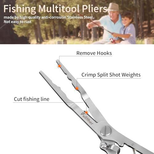 Needle Nose Pliers Fishing,Hook Remover Fishing Pliers - Image 3