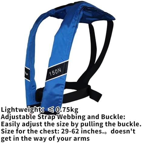 Automatic Inflatable Life Jacket|Life Vest for Adults|PFD Low Profile|Supports up to 330 lbs - Image 3