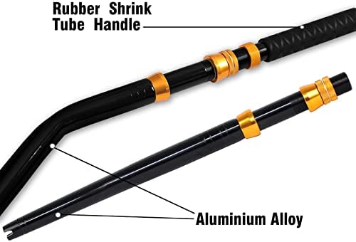 Fiblink Bent Butt Fishing Rod 2-Piece Saltwater Offshore Trolling Rod Big Game Roller Rod Conventional Boat Fishing Pole - Image 2