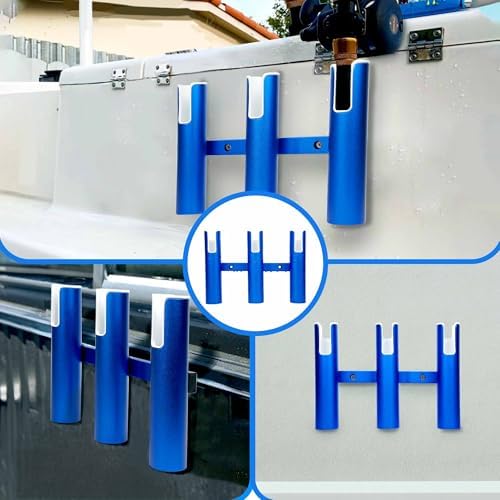 Aluminium Fishing Rod Holders for Boat, Wall-Mounted Fishing Pole Roof Rod Rack,Surf Fishing Rod Holder for Truck, Boats & Yacht - Image 6