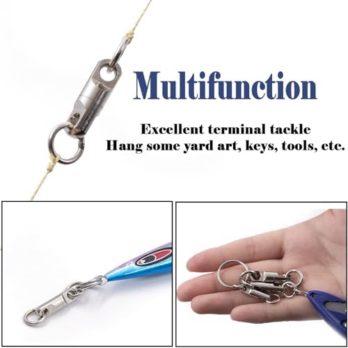 FishTrip Heavy Duty Swivels, 10pcs Big Game Bullet Swivels Saltwater - Image 5