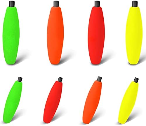 Peg Floats for Catfish Crappie,Foam Cigar Slip Fishing Corks Bobbers for Santee Rig by SEAOWLFISHING