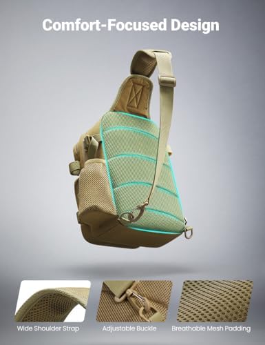 Piscifun Fishing Backpack Tackle Bag, MOLLE & 2 Rod Holders, Multi Storage - Image 5