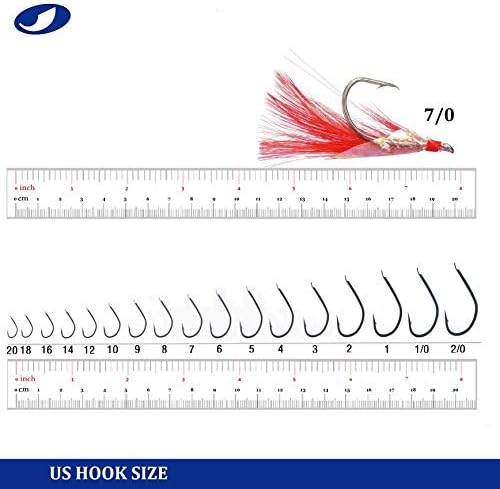 10/20/50/100 Packs 3 Feather & Fish Skin 6 Hooks Saltwater Fishing Rigs with String Hook Lure Bait Tackle Jig - Image 5