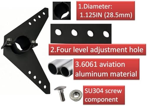 NyVoozy for NK-180s Marine Steering Triangle, Black Powder Coated Aluminum, for Kayak and Trolling Motors Kayak Rudder Kit for Kayak combination ﻿ - Image 3