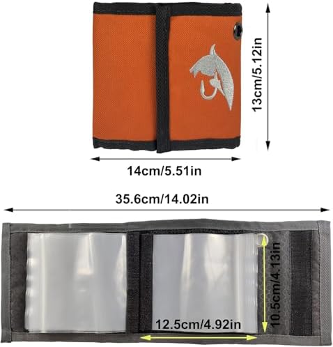Aventik 10 Pockets Fishing Tackle Binder LeaderTippet Line Leader Wallet - Image 2