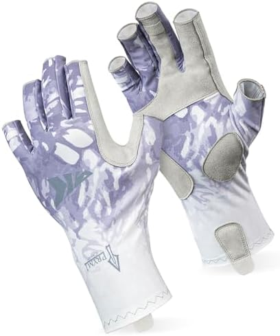 KastKing Sol Armis UPF50+ Fingerless Fishing Gloves, Men and Women by KastKing