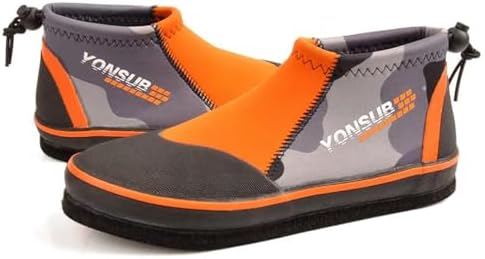 Rock Fishing Boots with Anti-Slip Felt Sole – 3MM Neoprene Wading Shoes for Men & Women, Durable Surf, Reef, River, and Underwater Hunting Boots for Diving & Kayaking by WYYHAA