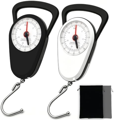 Luggage Weight Scale with Hook, 2PC Hanging Scale for Fish Travel, 80 Lbs by Jewelvwatchro