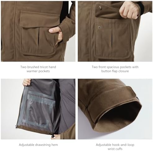 BASSDASH Walker-LW Breathable Waterproof Fishing Hunting Wading Jackets with Silent Outer Fabric for Men Women - Image 5