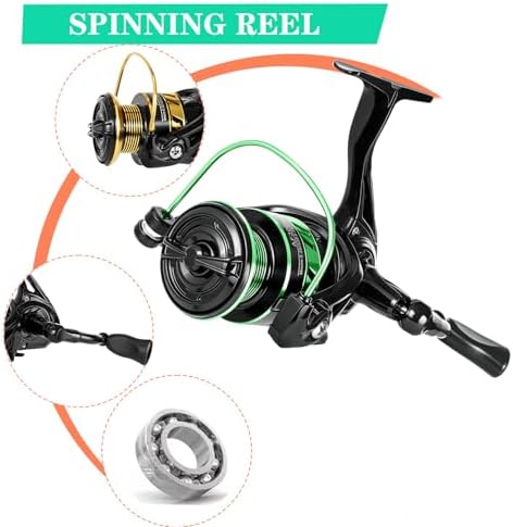 Telescopic Fishing Rod and Reel Combo Set, 2PCS Collapsible Fishing Poles, Fishing Kit with Spinning Reel, Travel Saltwater Freshwater Fishing Gear for Adults Beginners - Image 6