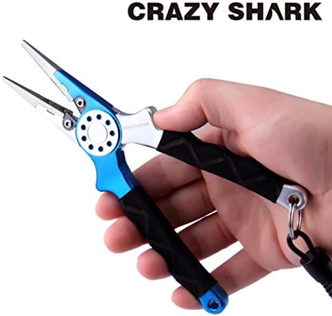 Saltwater Fishing Pliers, Aluminum Braid Cutter with Sheath - Image 7