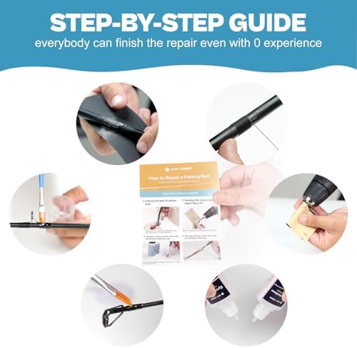 Fishing Rod Repair Complete Kit,Pole&Tip Replacement with Supplies - Image 4