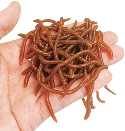 1.6in/3.3/3.9in Fishing Soft Lure Trout Worm Earthworm Bait Lifelike Fake Bloodworm Grub Worm Soft Fishing Lure Baits - Image 3