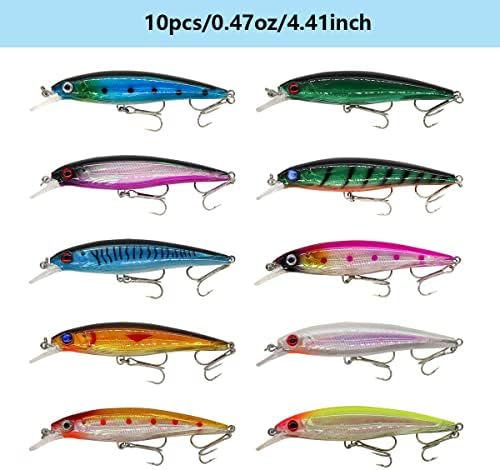 Fishing Lures Kit Set, Baits Tackle Including Crankbaits, Topwater Lures, Spinnerbaits, Worms, Jigs, Hooks, Tackle Box and More Fishing Gear Lures for Bass Trout - Image 2