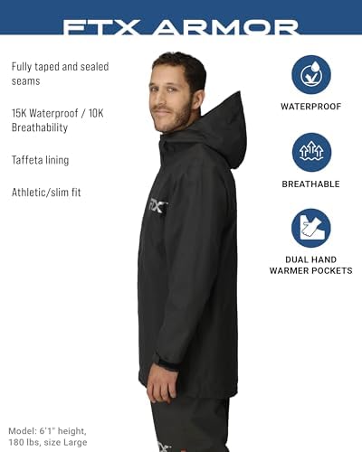 FROGG TOGGS Men's FTX Armor Waterproof Fishing Rain Jacket for Anglers - Image 3