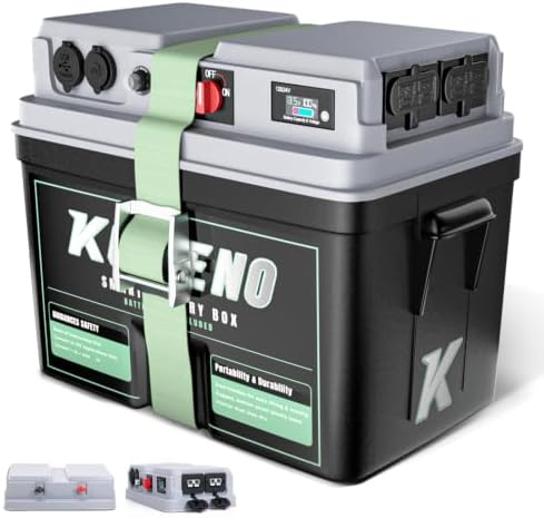 Smart Marine Battery Box 12V/24V Power Center with USB-C & QC3.0 by Unknown