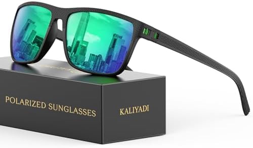 KALIYADI Polarized Sunglasses for Men, Lightweight Sun Glasses with UV Protection for Driving Fishing Golf by KALIYADI