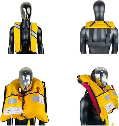2-Pcs Automatic Inflatable Life Jacket,Adjustable Nylon Swim Vest with CO2 Inflation, Reflective Strips & Safety Buckle,Gas Cylinders Not Included. - Image 7