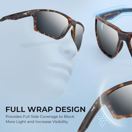 KastKing Osage Polarized Sport Sunglasses for Men and Women, Wrap Design - Image 2