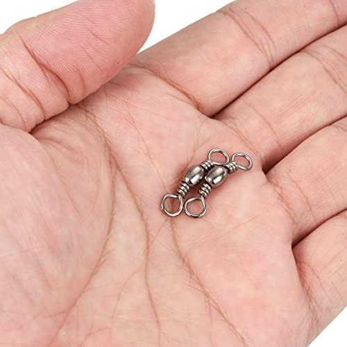 PATIKIL Fishing Barrel Swivels Carbon Steel Terminal Tackle - Image 5