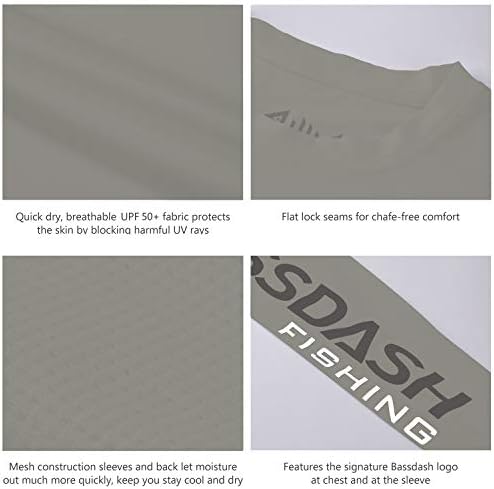 BASSDASH Fishing T Shirts for Men UV Sun Protection UPF 50+ Long Sleeve Tee T-Shirt - Image 5