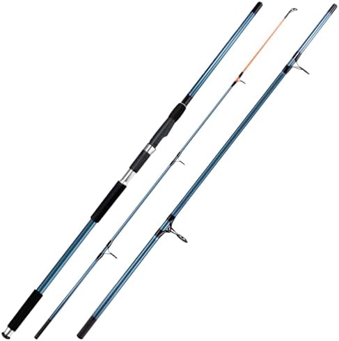 Dr.Fish Spinning Fishing Rod for Surf Fishing, Hard Power, Extra Fast, 3 Section Carbon Fiber Stainless Steel Guide EVA Grip Surf Casting Saltwater Fishing Pole Beach Trolling by DrFish