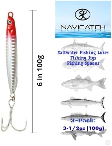 Saltwater Fishing Lures Fishing Jigs Fishing Spoons for Striped bass, Pompano, Spanish Mackerel ，Bluefish - Image 4