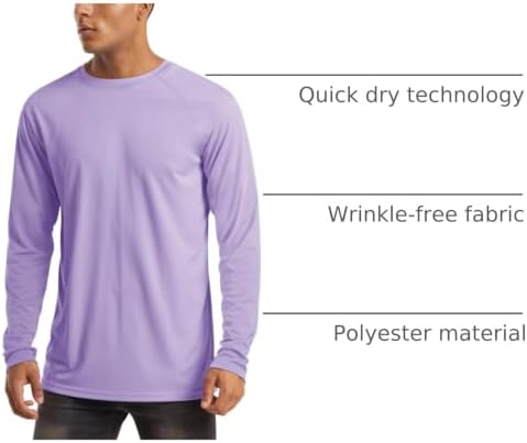 MAGCOMSEN Men's Long Sleeve Shirts UPF 50+ UV Sun Protection Athletic Shirts for Hiking Running Workout Rash Guard - Image 4