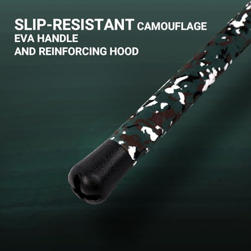 Fiblink 4-Piece Surf Spinning Fishing Rod, Portable Travel-Friendly Pole, Carbon Fiber Fishing Rod (12' H) - Image 4