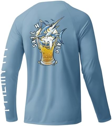 Palmyth Fishing Shirts for Men Long Sleeve UPF 50+ T Shirt Sun Protection by PALMYTH