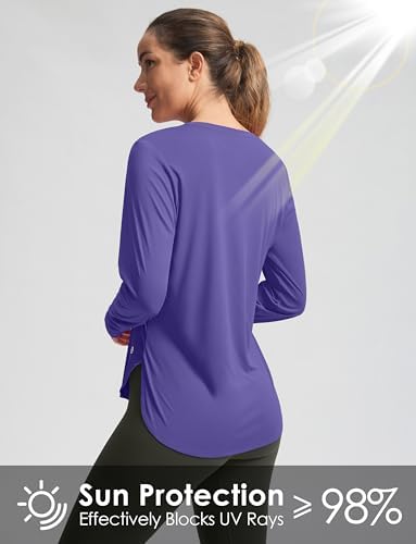 G Gradual Women's Sun Shirts UPF 50+ Long Sleeve Workout Hiking Tops - Image 5