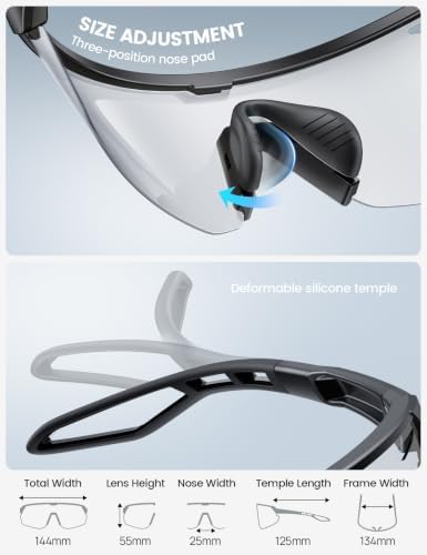 Lamicall 24g Polarized Sports Sunglasses for Men Women - UV400 Protection Sun Glasses for Baseball Running Cycling Fishing - Image 6